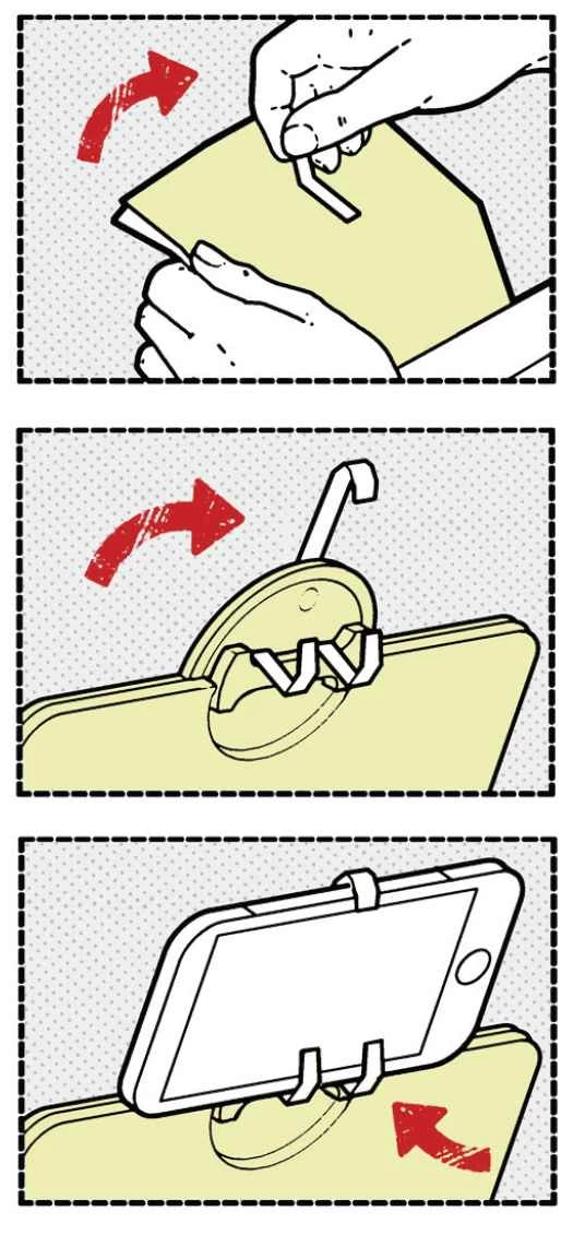 有人正在自製手機支架