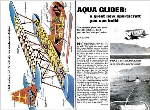 自製水上滑翔機：1967年8月