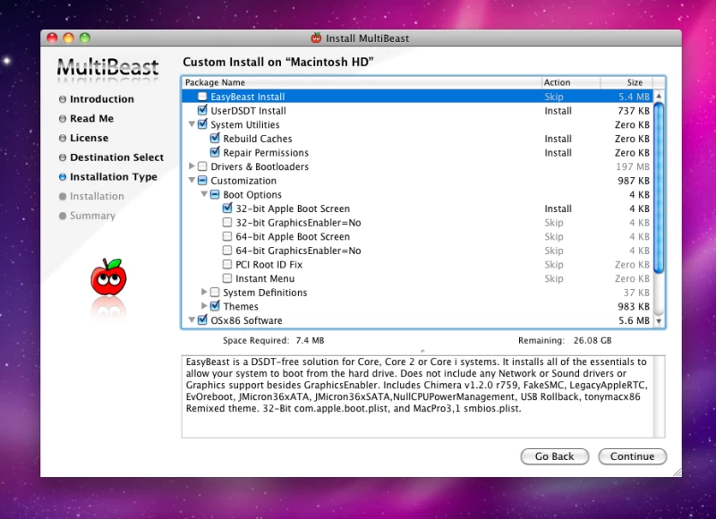 黑蘋果日記，第三部分：安裝與設定 OS X