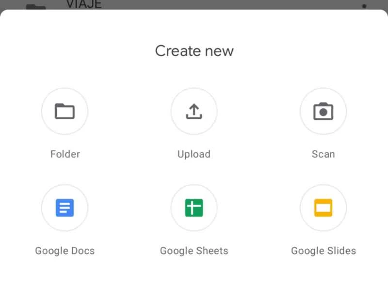 來自安卓版 Google 雲端硬碟應用程式的螢幕截圖