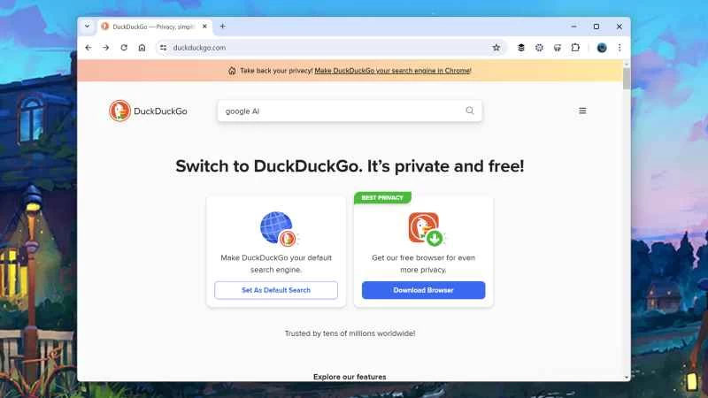 DuckDuckGo 的截圖