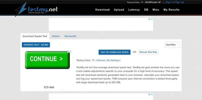 在 TestMy.net 上計算下載速度可以幫助顯示您的網路速度有多快。