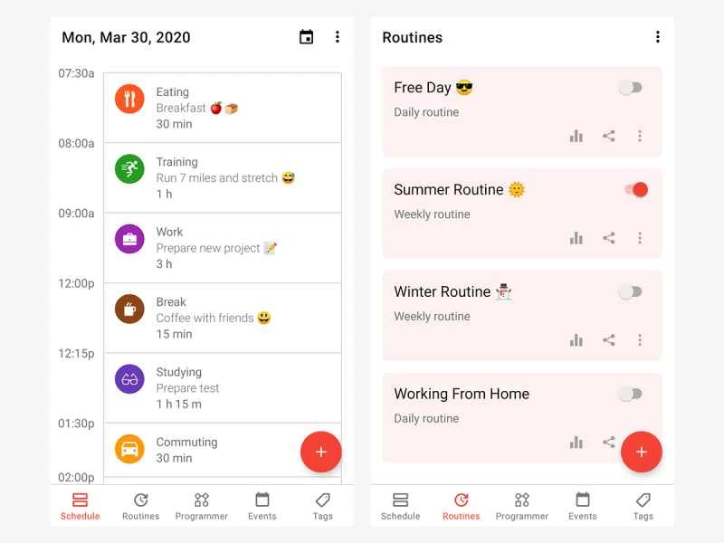 TimeTune每日行程表的截圖