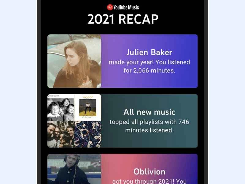 YouTube Music 2021 年回顧