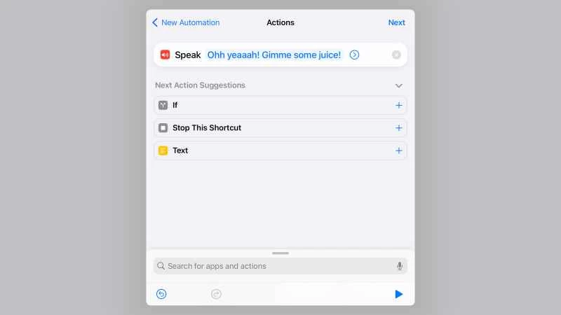 iPhone 自動化操作自訂選單