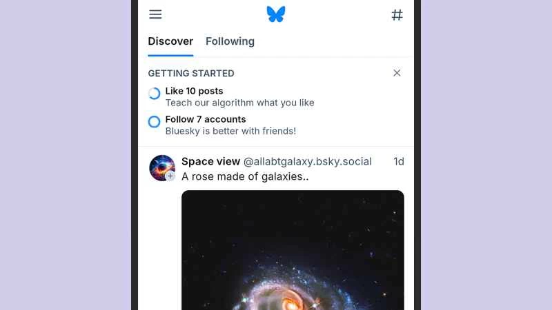 Bluesky 的入門介面