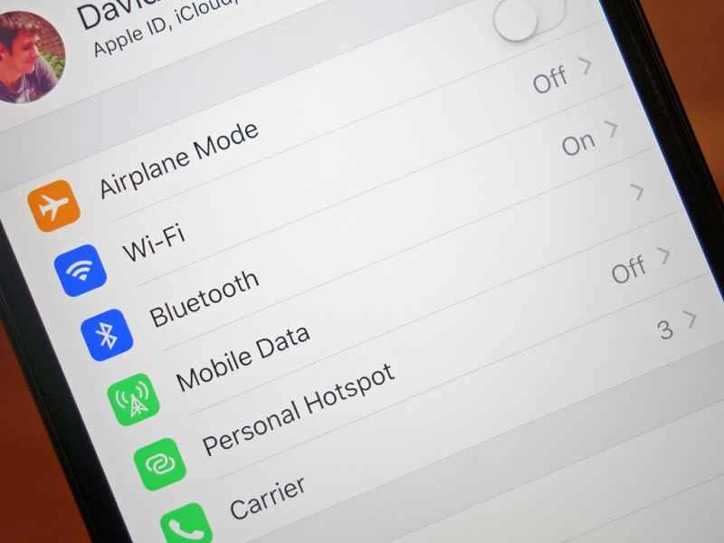 蘋果iPhone上的Wi-Fi設定。