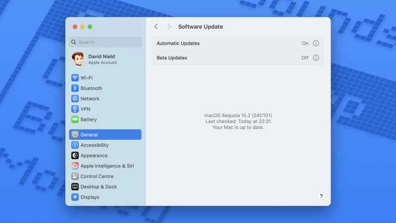 macOS 軟體更新截圖