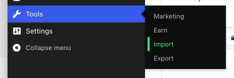 用於將外部資料匯入 WordPress.com 或 WordPress.org 網站的 WordPress 工具。