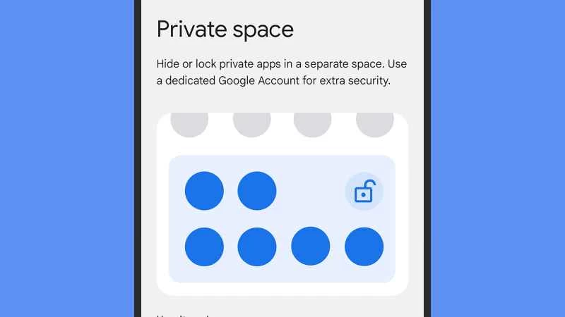 「私人空間」截圖
