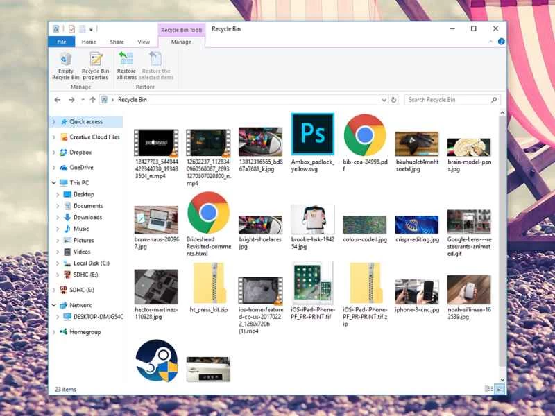 Windows 10 回收站