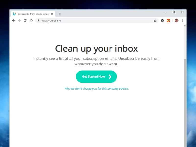 Unroll.me 應用程式可以幫助您取消訂閱新聞郵件。