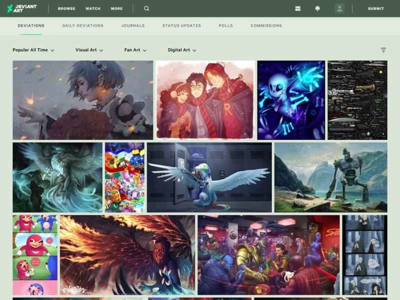 DeviantArt 截圖