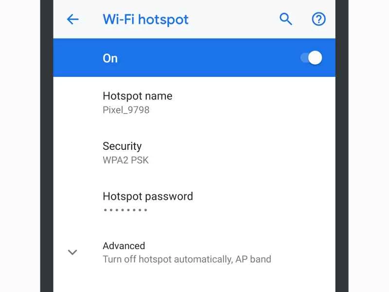 Android Wi-Fi 熱點