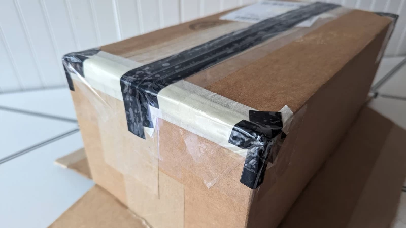 用於針孔相機的遮光盒。