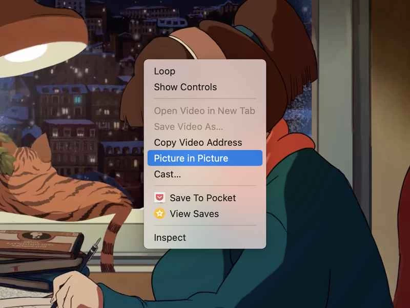 macOS 上的選項選單