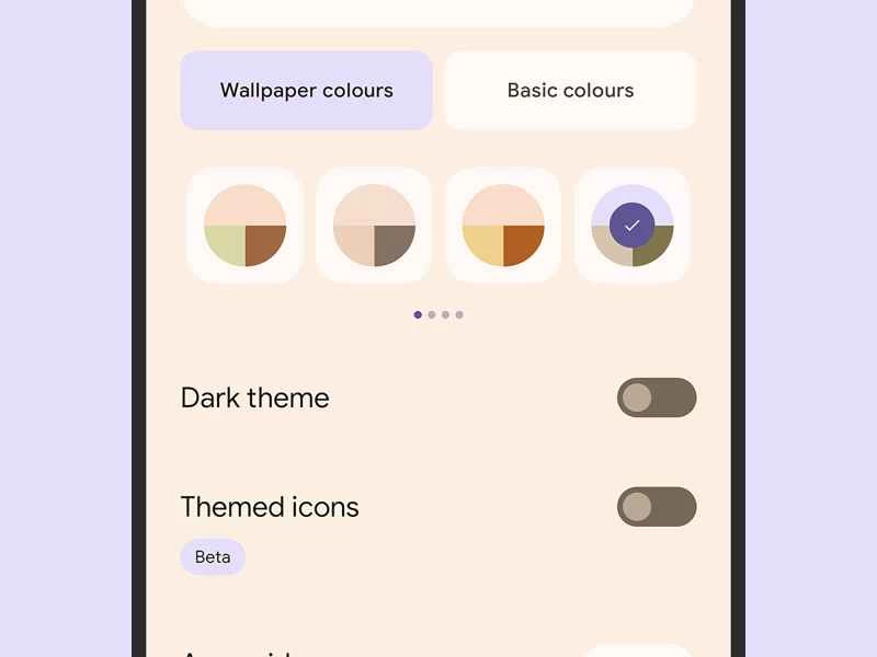 Pixel 手機的桌布設置，顯示所有自訂選項。