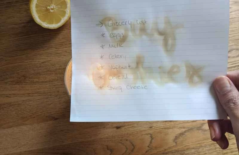 解碼秘密墨水訊息