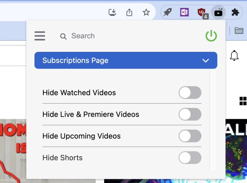 Untrapp 介面,讓您擁有極簡的 YouTube 瀏覽體驗。