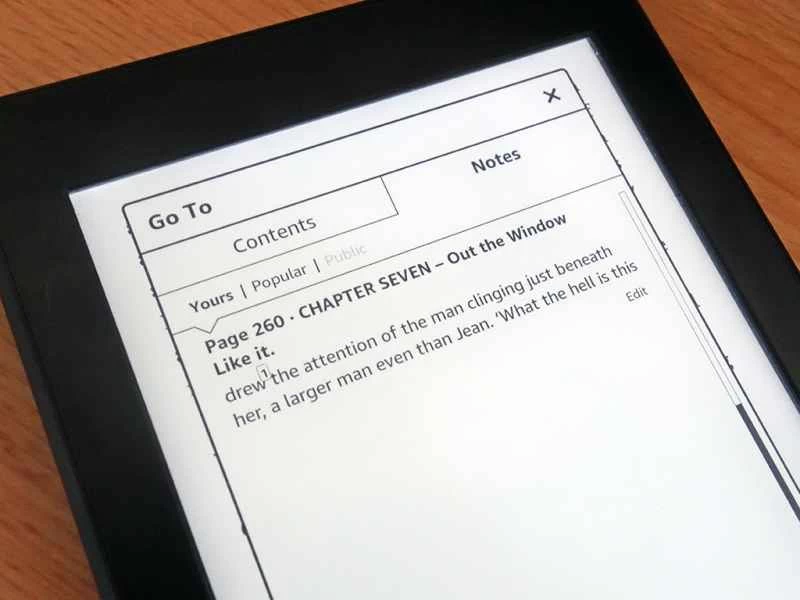 iPad 上的亞馬遜 Kindle 筆記和高亮顯示螢幕