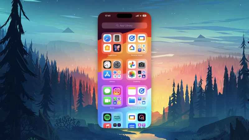 在桌面上開啟 iPhone 選單