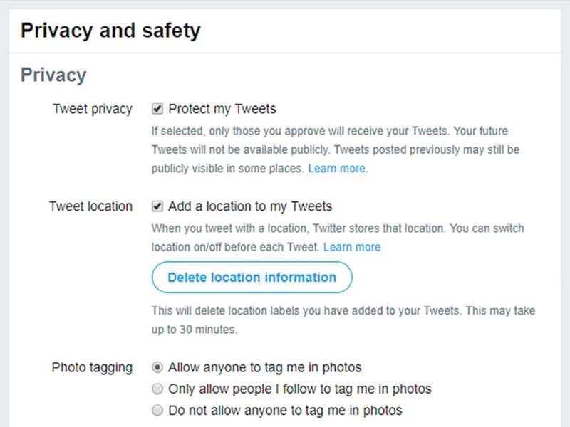 在 Twitter 上,您可以選擇保護您的推文並將其設為私密狀態。