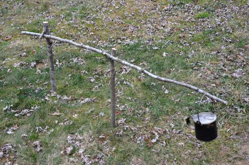 鶴營篝火烹飪方法