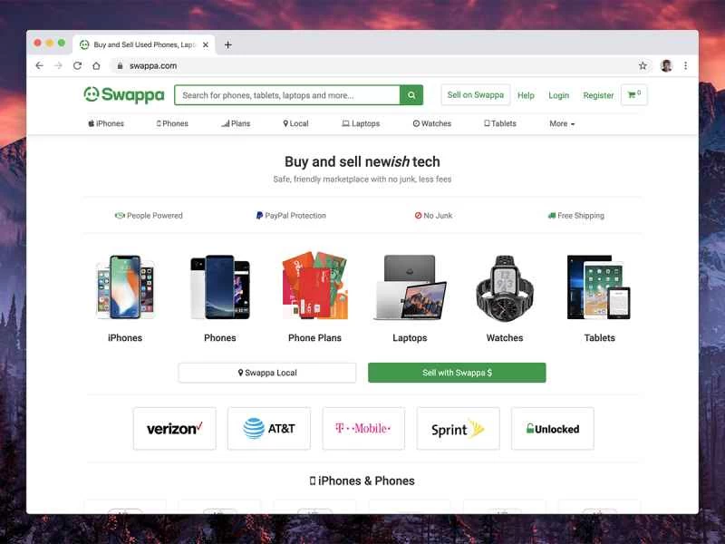 Swappa 線上市場截圖