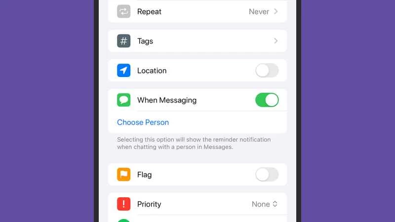 將 Apple 提醒事項選單與「資訊」關聯起來