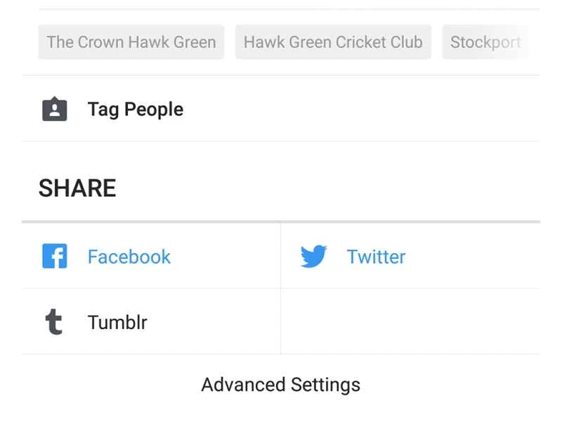 Instagram上的分享選項