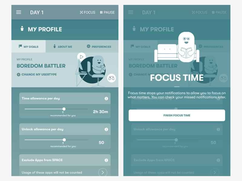 Stay Focused 應用的螢幕截圖