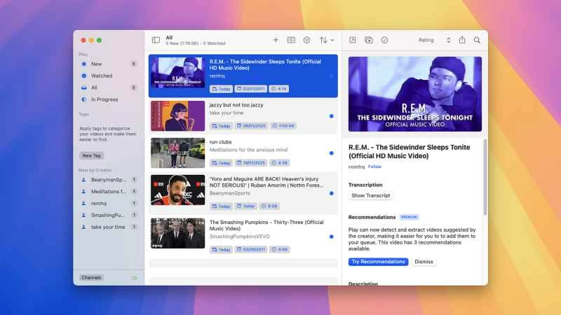 新增影片播放的螢幕截圖