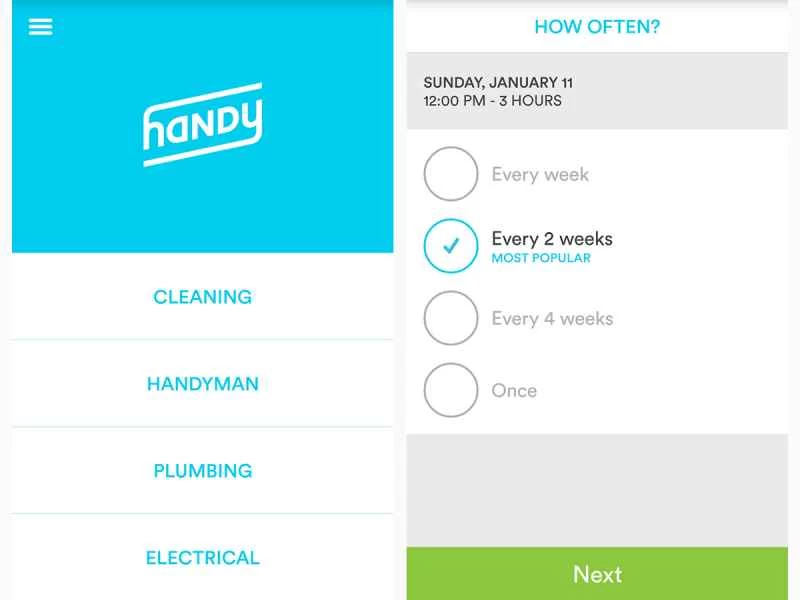 Handy應用程式介面。