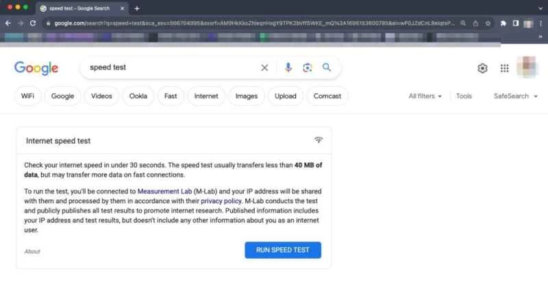 Google有一項名為 M-Lab 的專門服務,可以用來偵測你的網路速度。