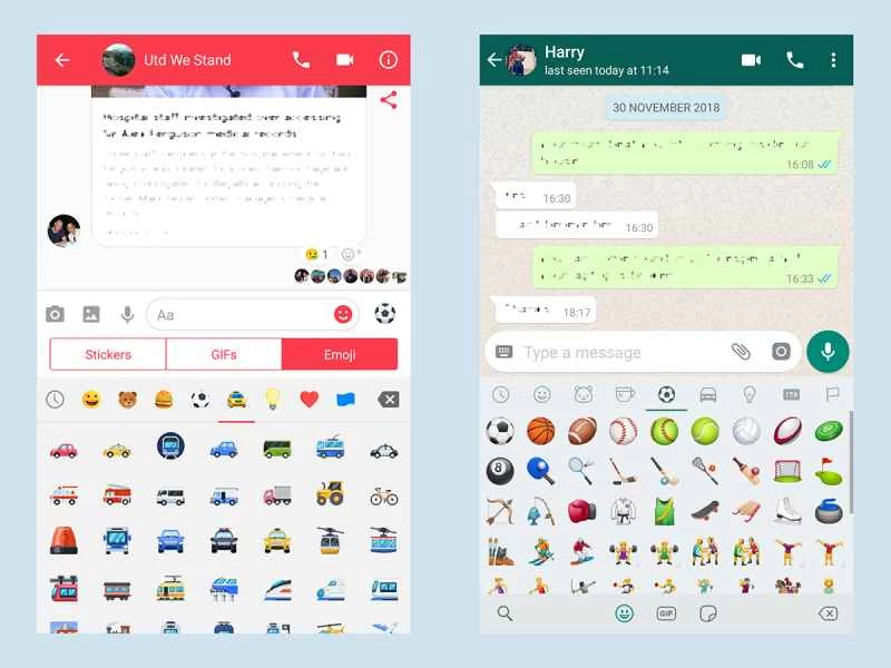 Facebook Messenger 和 WhatsApp