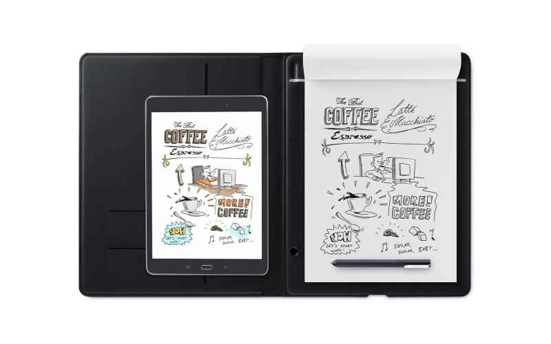 Wacom Bamboo Folio 智慧繪圖板,可將手寫內容轉換為數位筆記。
