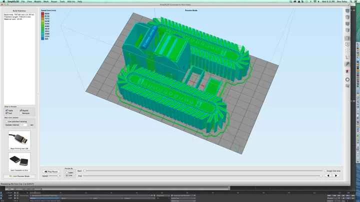 在 Simplify 3D 中構建
